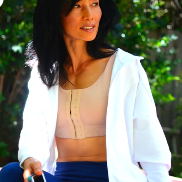 ASB AMERICAN SPORTS BRA SOOTHING BRA TAN COLOR LARGE - Picture 2 of 5